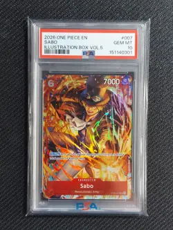 One Piece Illustration Box Vol. 5 & 6 Sabo Ace Rosinante Law Sequential PSA 10 - Image 4