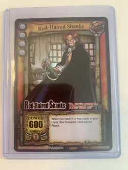 2005 One Piece Bandai The Quest Begins CCG Shanks Silver Rare *Black Lettering - Image 1