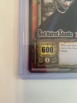 2005 One Piece Bandai The Quest Begins CCG Shanks Silver Rare *Black Lettering - Image 2