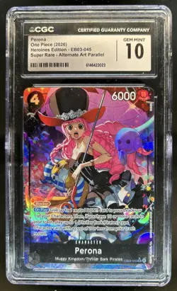2026 One Piece Heroines Edition Perona Super Rare Alt Art #EB03-045 CGC 10 - Image 1