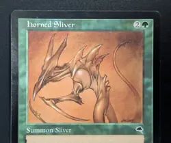 MTG Horned Sliver- DAMAGED -Tempest Magic the Gathering Card #234 - Image 3