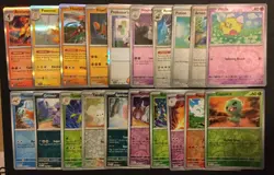 20 X Scarlet & Violet SV HOLO REVERSE Pokemon Cards Bundle Hawlucha Exc-NM - Image 1