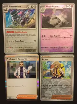 20 X Scarlet & Violet SV HOLO REVERSE Pokemon Cards Bundle Hawlucha Exc-NM - Image 4