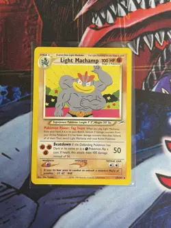 Pokemon TCG Light Machamp 25/105 Neo Destiny - LP - Image 1