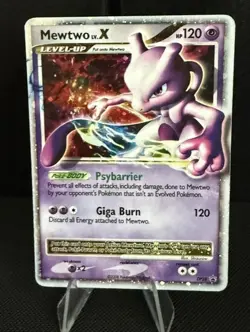Mewtwo Lv. X - DP28 - Pokemon Diamond & Pearl Promo Ultra Rare Card LP-MP - Image 1