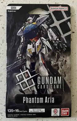 (Sealed) Gundam Card Game Phantom Aria Booster Pack English 12+1 Cards Bandai - Image 1