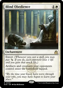 Blind Obedience Ravnica Remastered NM Enchantment Rare MAGIC MTG CARD ABUGames - Image 1