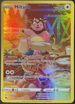 Miltank GG24/GG70 SWSH: Crown Zenith: Galarian Gallery Holo - Pokemon Card - Image 1
