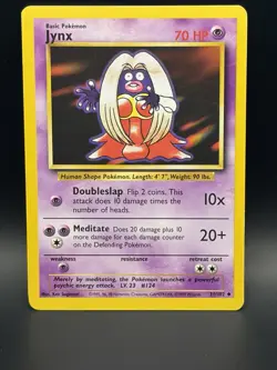 Pokemon TCG Jynx Base Set, Unlimited Uncommon Card 31/102 - Image 1