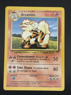 TCG Pokemon Arcanine #23/102 Base Set Non-Holo Unlimited Uncommon Card - Image 4