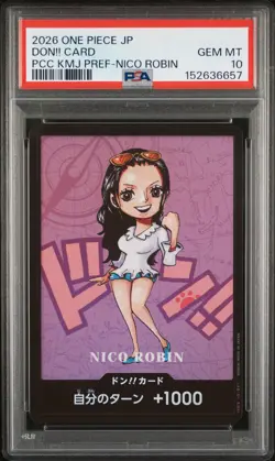 2026 ONE PIECE JAPANESE PREMIUM CARD COLLECTION NICO ROBIN DON!! CARD PSA 10 - Image 1