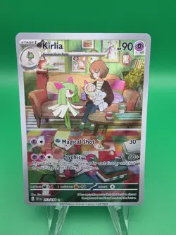 Kirlia Scarlet & Violet Holo Illustration Rare Card 212/198 English NM - Image 1
