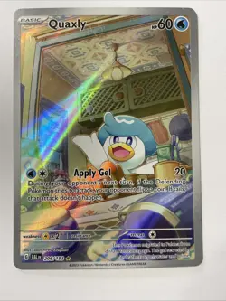 Pokemon TCG Quaxly Paldea Evolved Illustration Rare #206/193 - Image 1