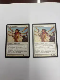 Magic the Gathering MTG Soul's Attendant Set Of 2 Cards LP/MP Condition Pair - Image 1