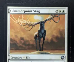 MTG Glimmerpoint Stag- Signed -Scars of Mirrodin Magic the Gathering Card #009 - Image 3