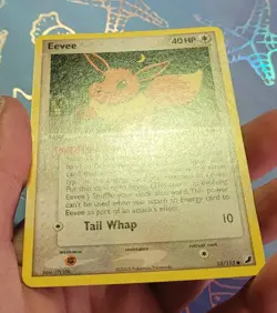 Eevee 55/115 EX Unseen Forces Pokemon Card NM - Image 3