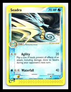 💥 SEADRA # 60/97 EX Dragon Non Holo E-Series Nintendo Pokemon Card 2003 - Image 1