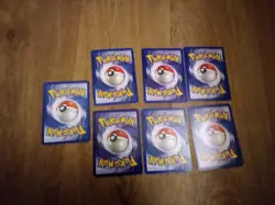 Lot of 7 Pokemon Cards Older Cards non Holo Rare and WOTC included - Image 2