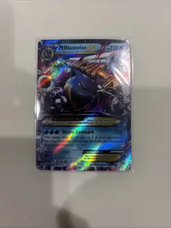 Pokemon M Blastoise EX Ultra Rare Holo 22/108 Evolutions Mega TCG Card 2016 - Image 1
