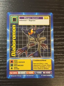 Diaboromon Mo-12 Digimon Movie Promo Card 2000 - Image 1