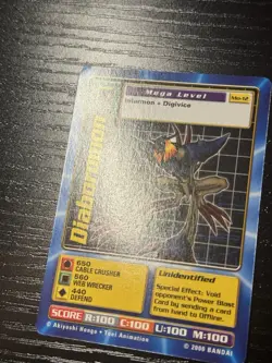 Diaboromon Mo-12 Digimon Movie Promo Card 2000 - Image 3
