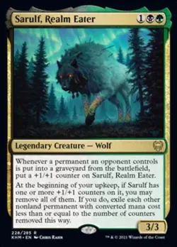 Sarulf, Realm Eater -Foil Light Play MTG Kaldheim - Image 1