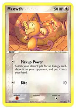 1x (LP) Meowth - 77/113 - Common Delta Species Pokemon - Image 1