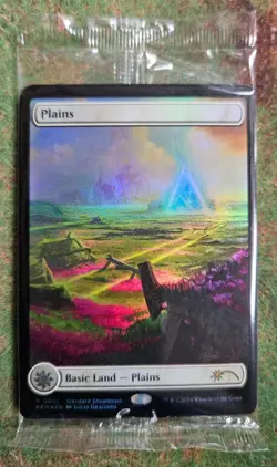 standard showdown Omenpath promo foil full art lands set of 5 MTG factory sealed - Image 1