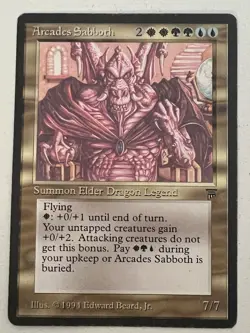 Magic the Gathering MTG Legends Arcades Sabboth MP- (Beta Bob) - Image 1