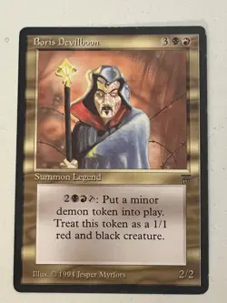 Magic the Gathering MTG Legends Boris Devilboon LP- (Beta Bob) - Image 1
