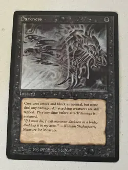Magic the Gathering MTG Legends Darkness LP (Beta Bob) - Image 1