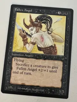 Magic the Gathering MTG Legends Fallen Angel NM (Beta Bob) - Image 1