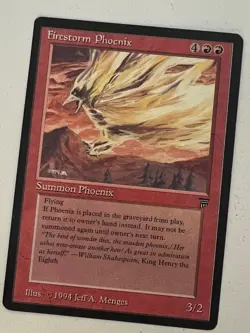 Magic the Gathering MTG Legends Firestorm Phoenix LP+ (Beta Bob) - Image 1