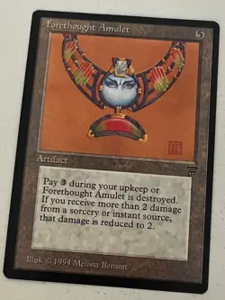 Magic the Gathering MTG Legends Forethought Amulet LP+ (Beta Bob) - Image 1