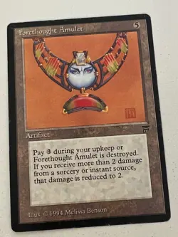 Magic the Gathering MTG Legends Forethought Amulet MP (Beta Bob) - Image 1