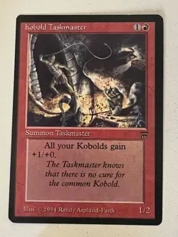 Magic the Gathering MTG Legends Kobold Taskmaster NM- (Beta Bob) - Image 1