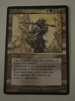 Magic the Gathering MTG Legends Dakkon Blackblade LP (Beta Bob) - Image 1