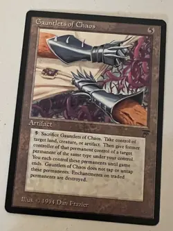 Magic the Gathering MTG Legends Gauntlets of Chaos LP+ (Beta Bob) - Image 1