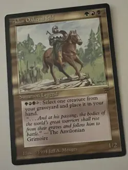Magic the Gathering MTG Legends Adun Oakenshield LP/MP (Beta Bob) - Image 1