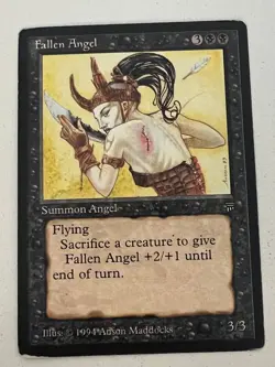 Magic the Gathering MTG Legends Fallen Angel MP (Beta Bob) - Image 1