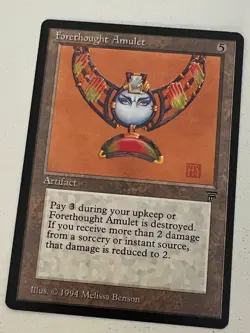 Magic the Gathering MTG Legends Forethought Amulet NM- (Beta Bob) - Image 1