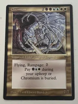 Magic the Gathering MTG Legends Chromium LP (Beta Bob) - Image 1