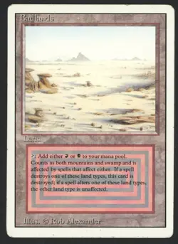 ***Badlands (Edge Indent)*** MTG Revised Magic Kid Icarus - Image 1
