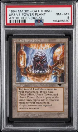 1994 MAGIC: THE GATHERING ANTIQUITIES VER. 3 URZA'S POWER PLANT PSA 8 - Image 1