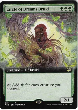 MTG - LP - Circle of Dreams Druid - Extended Art - Creature - Rare - AFR - Image 1