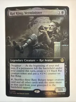 Rat King, Verminister EXTENDED ART FOIL MTG TMT R 0266 - Image 1