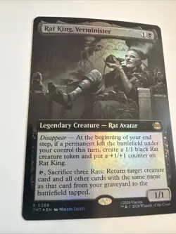 Rat King, Verminister EXTENDED ART FOIL MTG TMT R 0266 - Image 2