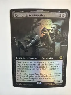 Rat King, Verminister EXTENDED ART FOIL MTG TMT R 0266 - Image 4