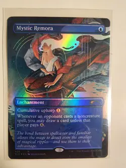 Mystic Remora Borderless Foil Secret Lair MTG Rare SLD Never Played 406 - Image 1