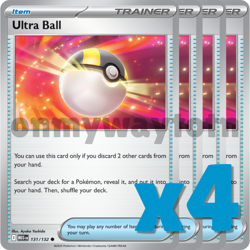 Ultra Ball x4 Playset - Pokemon TCG - Image 1